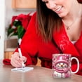 thumbnail image 3 of FHBVT Christmas Inflated Snowman Mug, Santa Ceramic Coffee Mug, 15oz, Perfect Holiday Gift, Ideal for Coffee, Tea, Hot Chocolate, and Winter Decor, Makes Every Sip Special for Christmas Mornings., 3 of 5