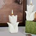 thumbnail image 4 of Opehuo Flower Shaped Candles,Tulip Shaped Scented Candles Decorations,Flower Aesthetic Paraffin Soy Wax Aromatherapy Candle,Gift for Valentine's Day Birthday Wedding Spring Easter Party(White), 4 of 9