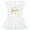 AA-White, variant on Inktastic 4th Birthday Gold 4 Year Old Girls Toddler Dress