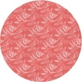 thumbnail image 1 of Ahgly Company Machine Washable Indoor Round Transitional Fire Engine Red Area Rugs, 8' Round, 1 of 7