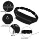 thumbnail image 4 of Riñonera deportiva, bolsa para teléfono móvil para correr, riñonera impermeable multifuncional para exteriores, negra, 4 of 6