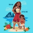 thumbnail image 2 of Girl's Moana 2 Big Sis Little Sis Moana and Simea Scene Graphic Cropped T-Shirt, 2 of 3