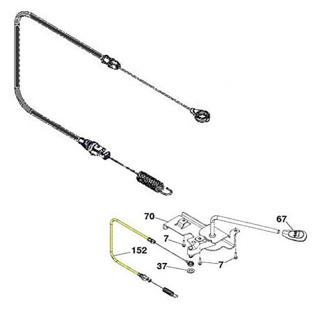 Ariens OEM Lawn Mower Clutch Cable 21548470