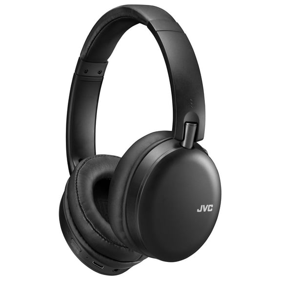 JVC Wireless Noise Canceling Over Ear Headphones, Bluetooth, Instant paring with NFC Technology, 20 hr battery - HAS91BNB, Black, One Size