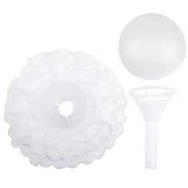 WRITWAA 1 Set Plastic Bouquet Base for Bridal Shower with Floral Arrangement for DIY