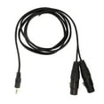 thumbnail image 1 of 3.5mm Male To Dual XLR Female Cable, Professional Stereo Gold Plated Connector Plug And Play 3.5mm To Dual XLR Y Splitter Cables  For Smartphone For PC, 1 of 8