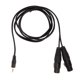 thumbnail image 3 of Cables Divisores En Y De 3,5 Mm A Doble XLR, Cable Estéreo Negro Resistente De 5 Pies Macho De 3,5 Mm A Doble XLR Hembra Para Computadora Portátil Para Teléfono Inteligente, 3 of 7