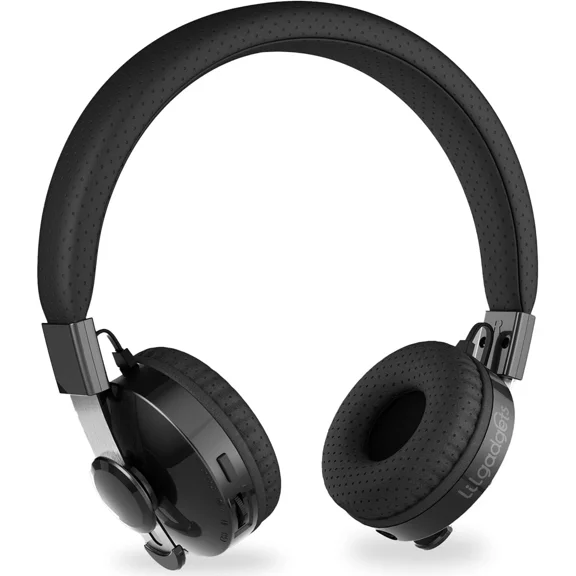 YANI- Lilgadgets Untangled Pro Wireless Bluetooh Black, On-Ear Kids Headphones
