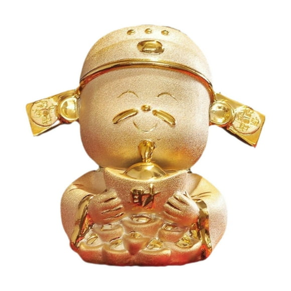 Lipstore God of Wealth Statue Cai Shen Statue Decorative Sculpture Chinese Tabletop Decor