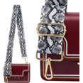 thumbnail image 4 of LAICAIW Wide Shoulder Strap Adjustable Replacement Belt Guitar Style Crossbody Bag Handbag Strap Multicolor Canvas Straps(wide:1.97"(5CM)) (Snake pattern3), 4 of 5