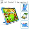 thumbnail image 3 of Kids Case for Samsung Galaxy Tab S8 Plus 2022/S7 FE 2021/S7 Plus 2020 12.4 inch Tablet with Screen Protector Film, Dteck 360 Degree Swivel Handle Grip Stand Rugged Shockproof Case,Colorful Blue, 3 of 9