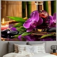 thumbnail image 2 of Orinice Bamboo Plant Purple Flower Tapestry Wall Hanging Unique Style Graphic Tapestries Home Wall Decor Art for Living Room Bedroom Apartment Farmhouse Dorm 40x30inch, 2 of 6