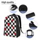 thumbnail image 5 of Disketp Ladybugs Of Black And White Checkers Mochila Unisex de Apertura Lateral Completa, Mochila para Laptop para Escuela, Trabajo y Viajes, 5 of 8