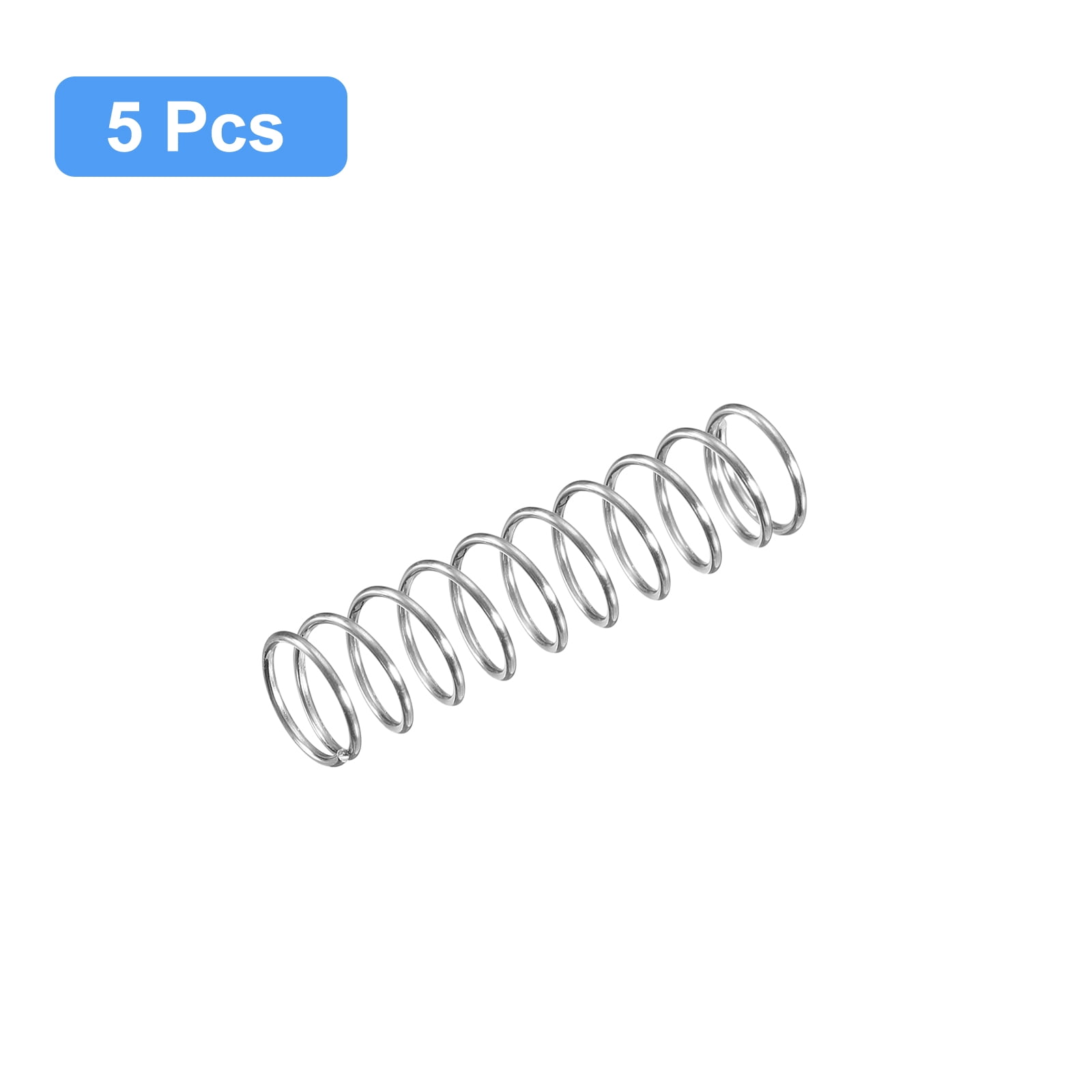 Pack 10 Ressorts De Compression Acier Inoxydable 0.5x10x5mm - Haute Précision & Anti-Corrosion