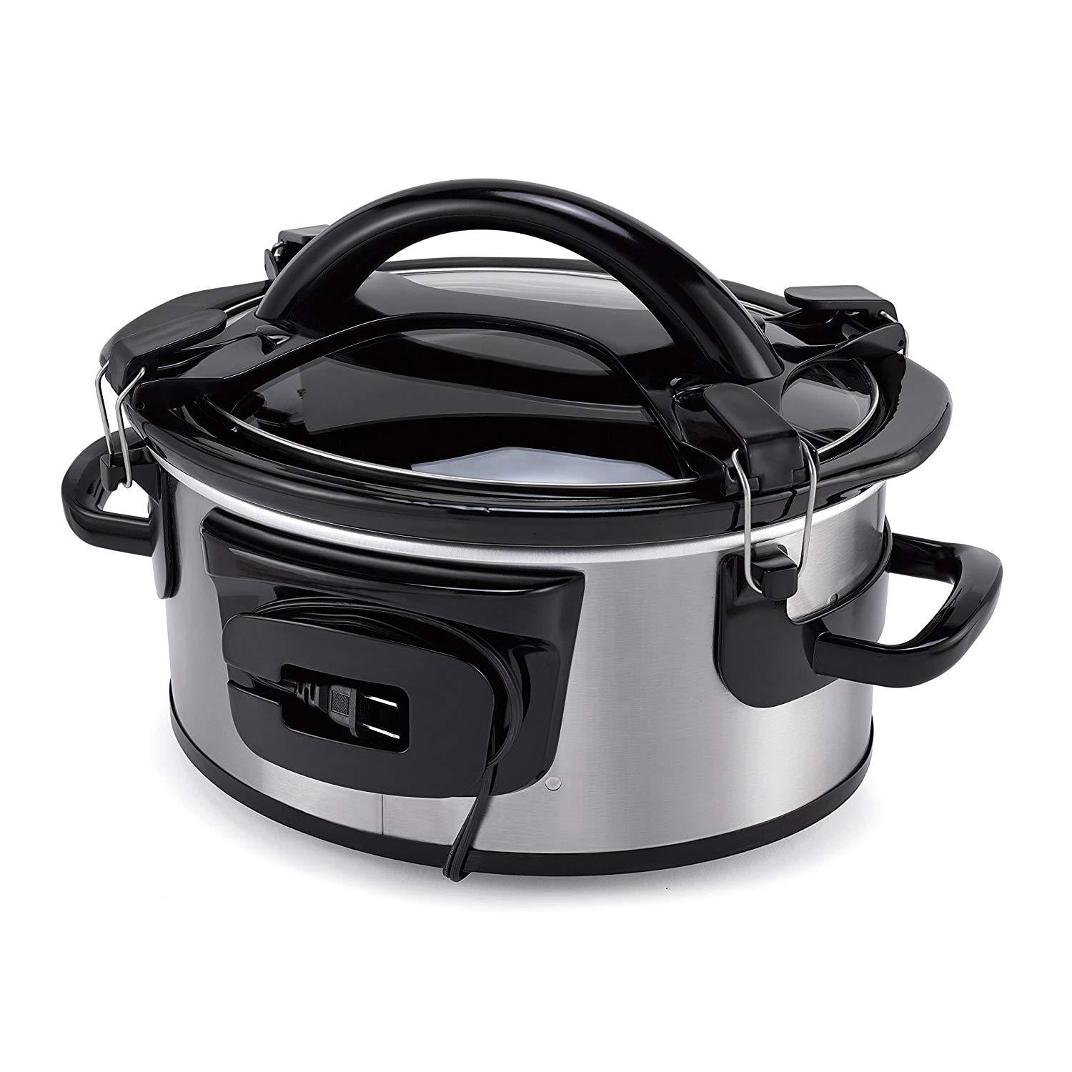 Crock-pot SCVPE600 Stoneware Slow Cooker, Smart-pot 6 Quart 