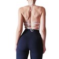 thumbnail image 4 of Diconna Lady camisole, sleeveless solid color U-shaped collar irregular cut top, 4 of 4