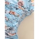 thumbnail image 4 of SAYOO Vestido floral casual para niñas, estampado de flores, cuello barco, manga larga, fruncido de una sola pieza con dobladillo en capas para niños, 1-5 años SAYOO Moda, 4 of 9