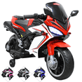 thumbnail image 1 of Moto Montable Eléctrica Deportiva 2 Ruedas para Niños Luz Bluetooth Dos Baterias 6V con Cargador Soporta Hasta 30kg - Rojo, 1 of 8
