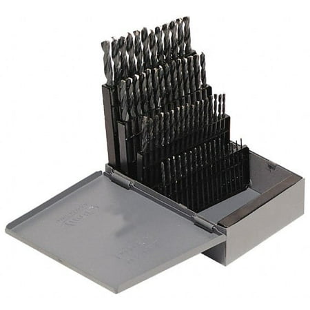 

Hertel 0.04 to 0.228 135° Point Bright Finish Cobalt Screw Machine Length Drill Bit Set 60 Piece Split Point Straight Shank