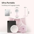 thumbnail image 5 of Fancii Cami 4-in-1 Lighted Vanity Mirror (Pink), 5 of 9