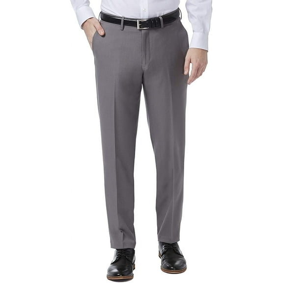 Haggar Mens Premium Comfort Stretch Slim Fit Dress Pant