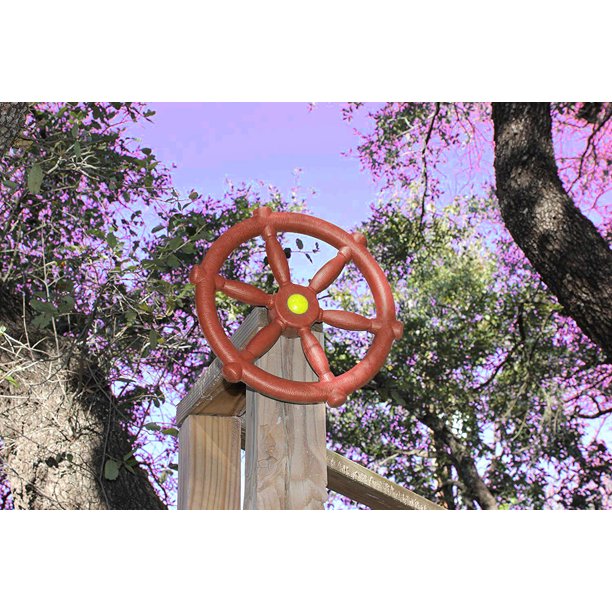 GLiving Swingset Steering Wheel Attachment Playground Swing Set Accessories (Red)