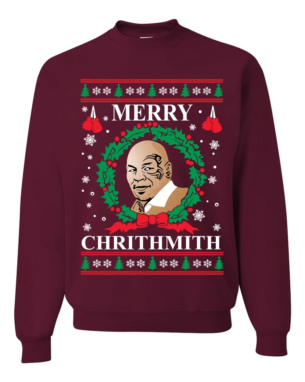 mike tyson merry chrithmith sweater