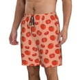 thumbnail image 2 of Kdxio Tomato Pattern Mens Casual Shorts - Drawstring Summer Beach Sports Shorts for Men, 2 of 9