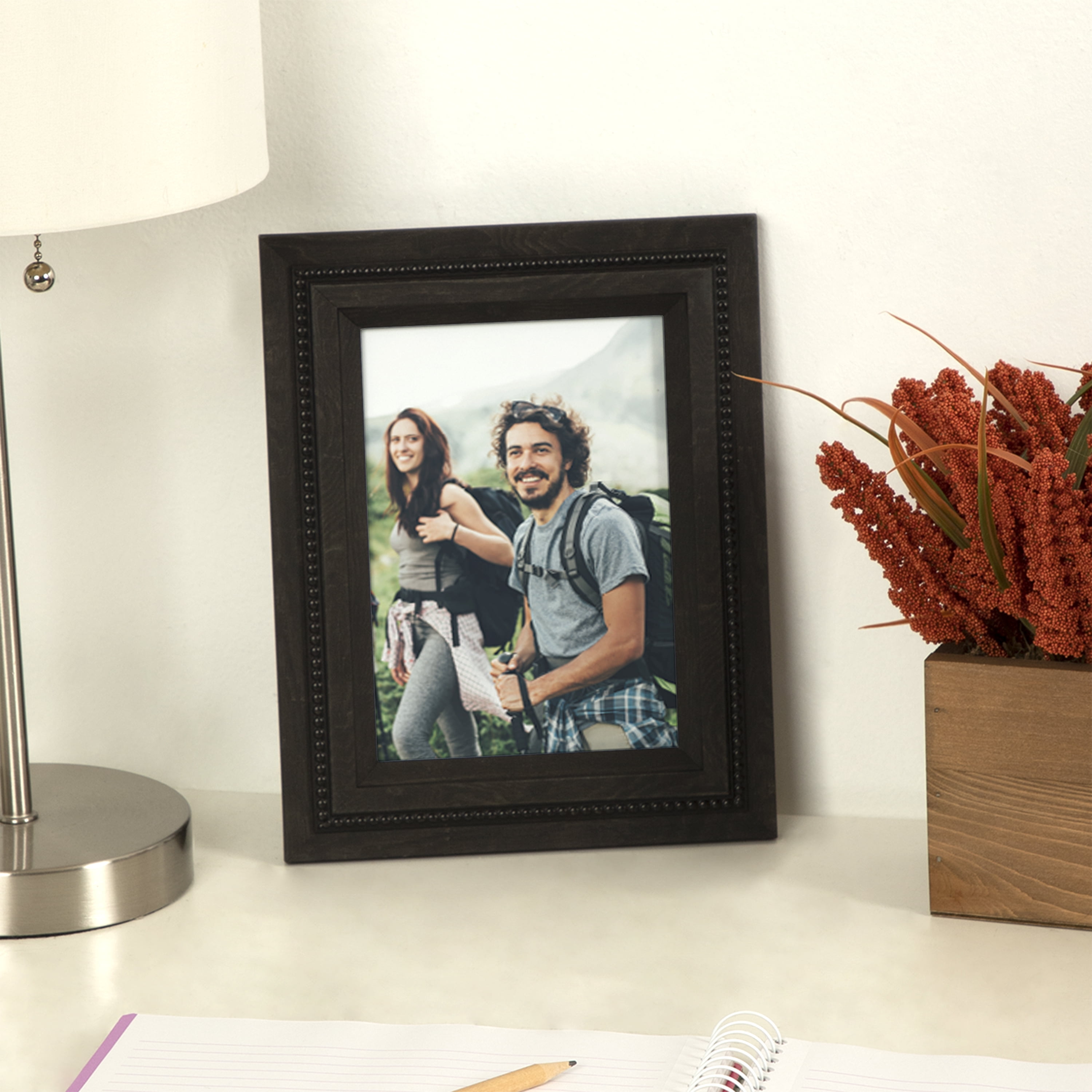 Mainstays – 5x7 Picture Frame – Black Beaded Tabletop Photo Frame