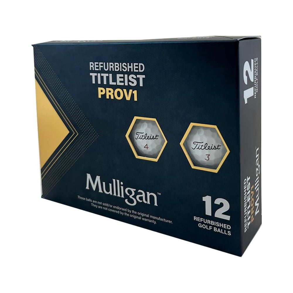 Mulligan Refurbished Titleist Pro V1 Golf Balls – 12-pack of