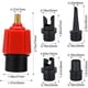 thumbnail image 2 of Adaptador Válvula Bsvklp para Tabla Remo Convertidor Bomba Aire Con 4 Boquillas Rojo, 2 of 9