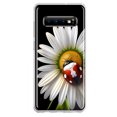 thumbnail image 1 of MUNDAZE Samsung Galaxy S10 Cute White Daisy Red Ladybug Double Layer Phone Case Cover, 1 of 6