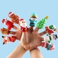 thumbnail image 3 of marionetas navideñas de dedo, juguetes de Papá Noel, muñeco de nieve, juguete de dedo de dibujos animados (estilo aleatorio), 3 of 5