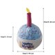 thumbnail image 3 of Juguetes de cumpleaños para perros, estilo cumpleaños, juguetes blandos rellenos, chirriantes, rompecabezas, hueso bordado, pastel, juguete para perros de razas pequeñas y medianas., 3 of 6