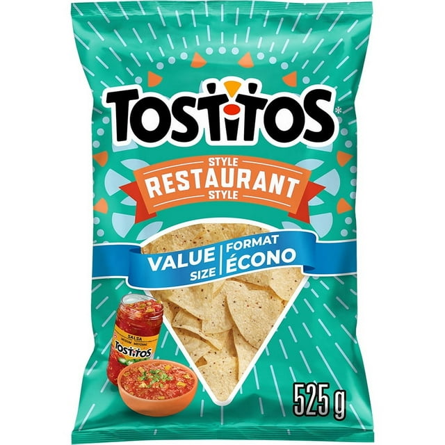 Tostitos chips tortilla Style restaurant, format écono