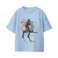 thumbnail image 2 of Star Wars The Mandalorian And Grogu Lets Go Grogu Walker Youth T-Shirt (Light Blue, XS-XL), 2 of 4