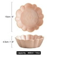 thumbnail image 3 of Qeeadeea Round Baking Dish Set Of 2, Colorful Ceramic Pie Pan, Round Ceramic Pie Plate Oven Safe-pink-15x15x4.5cm, 400ml, 3 of 7