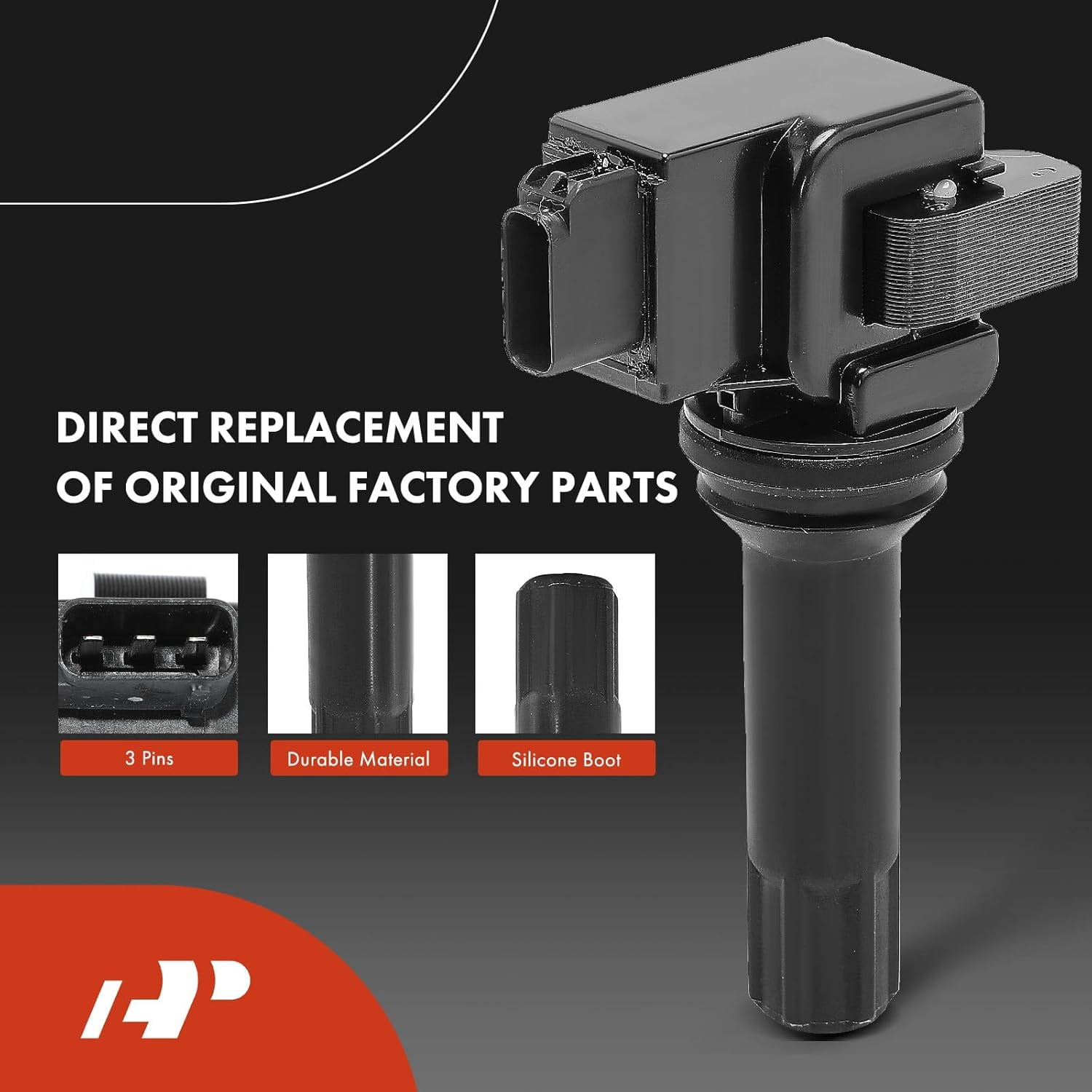A-Premium Set of 4 Ignition Coil Pack and Iridium Spark Plugs Compatible with Subaru Forester 2011-2012 2.5L, Impreza 2012 2.0L, Replace# 22433AA630, NGK93501