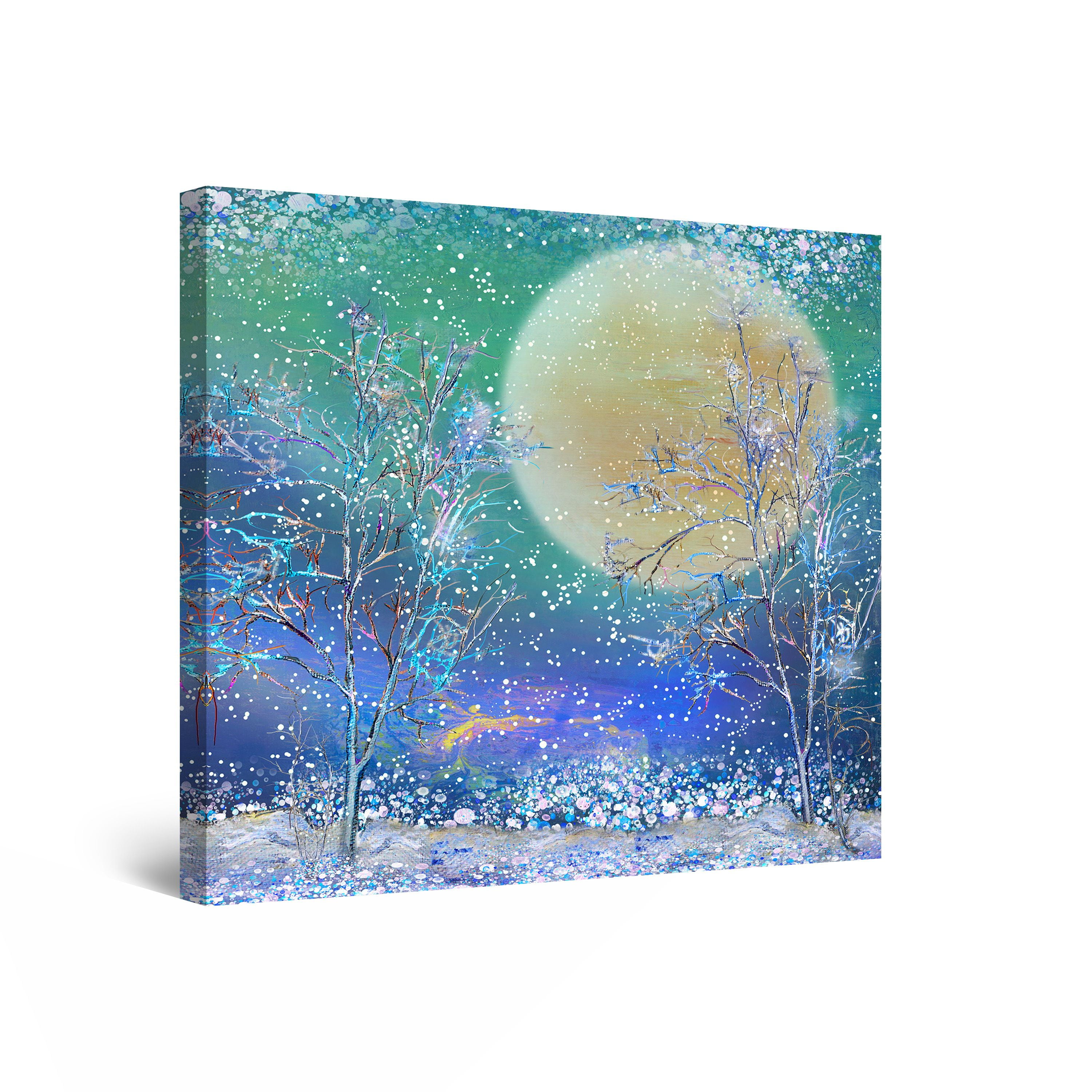 Startonight Canvas Wall Art Morning the Woods， Nature Framed Wall