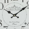 thumbnail image 5 of DecMode 14" Black Metal Fluted Frame Wall Clock, 5 of 8