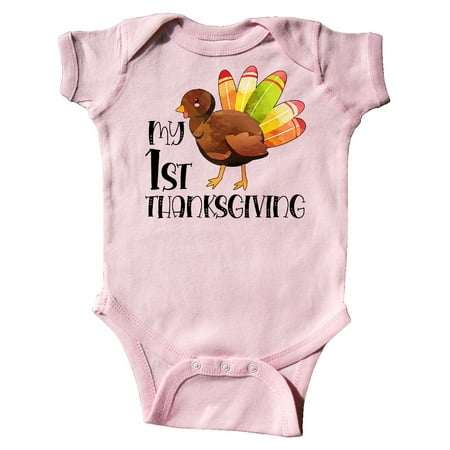 

Inktastic My 1st Thanksgiving Cute Baby Turkey Gift Baby Boy or Baby Girl Bodysuit