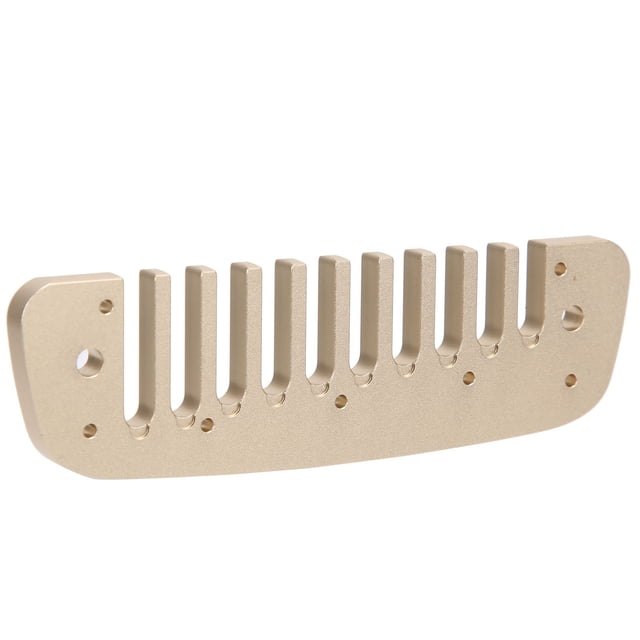 Aluminum Alloy Harmonica Part, High Strength Comb Harmonica Part Practical For Kids For Beginner For Harmonica Golden,Rose Red,Gray