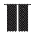 thumbnail image 4 of Aofoto Grommet Thermal Insulated Living Curtain,Light Blocking Window Drapes,2 Panel, Black,52x96 inches, 4 of 5