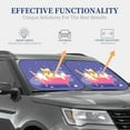 thumbnail image 4 of Naloa Dog Washes in a Pink Bath 2 Piece Foldable Car Sun Shades, Car Windshield Sunshade, Front Window Sunshade for Car, Truck, SUV - Medium, 4 of 7