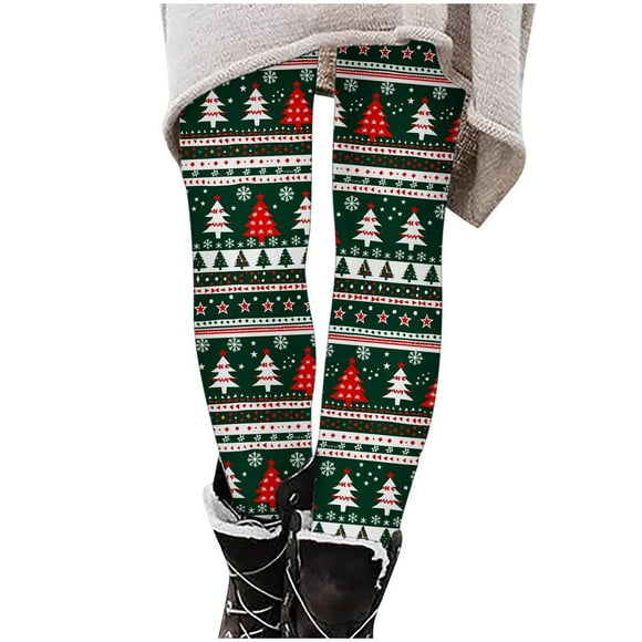 COM1950s Christmas Tights for Girls, High Waist Pants, Christmas Printed Pants, High Waist, Stretchy Soft Tights, Christmas Pants Pajamas, Christmas Pants for Girls