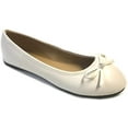 thumbnail image 3 of Shoes8teen Womens Ballerina Ballet Flats Shoes Leopard & Solids  (10, White 8500), 3 of 8