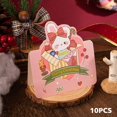 thumbnail image 1 of Tarjeta de mensaje de bendición pequeña de 10 piezas, tarjeta de regalo, tarjeta de felicitación con estampado en caliente, Navidad, nuevo, 1 of 4