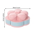 thumbnail image 3 of Caja de Almacenamiento Giratoria de Doble Capa, de Plástico Apto para Uso Alimentario, con Compartimento para Dulces y Frutos Secos, Organizador de Escritorio Multifuncional, Ideal para Boda, 3 of 5