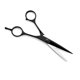 thumbnail image 2 of Tijeras profesionales para cortar el cabello de 15 cm (6 pulgadas) de acero inoxidable negro con tijeras texturizadoras para salón y uso doméstico., 2 of 5