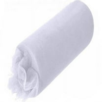 BalsaCircle 18" x 100 yards White Tulle Bolt Wedding Party Crafts Sewing Draping Cheap Accessories